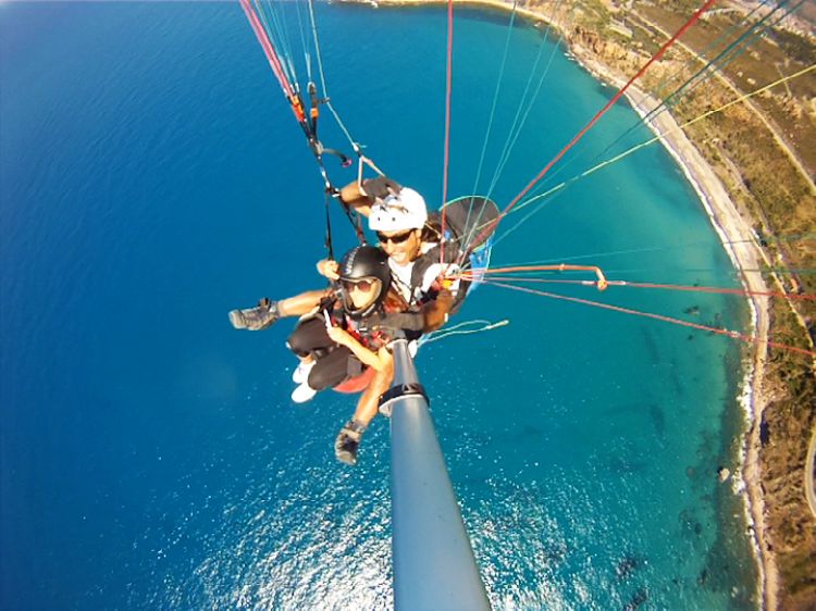 Tandemvlucht Paragliden Sicilië Italië