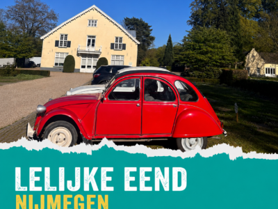 Oldtimer toertocht met een 2CV (Lelijke) eend - Nijmegen Gelderland